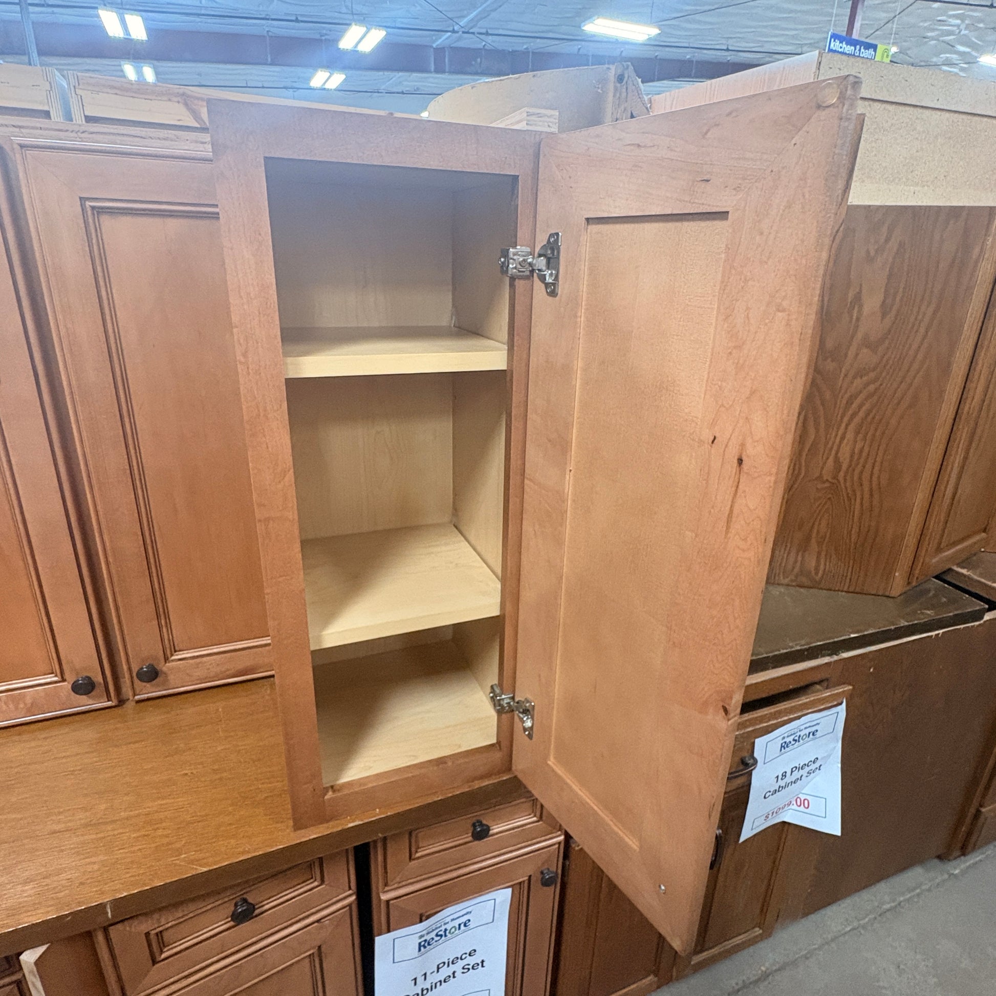 Maple 11‑Pc Cabinet Set FALSE