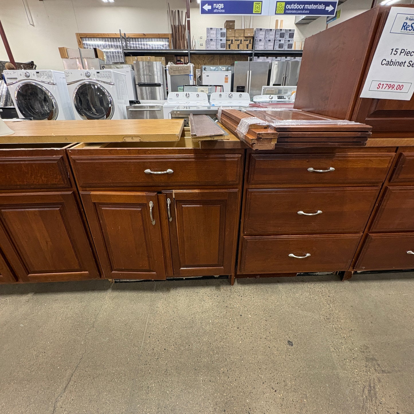 15-Piece Cherry Cabinet Set