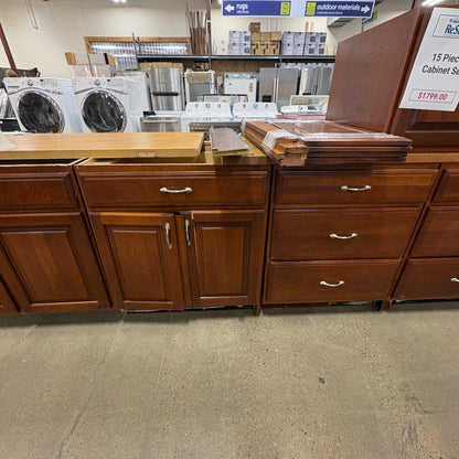 15-Piece Cherry Cabinet Set