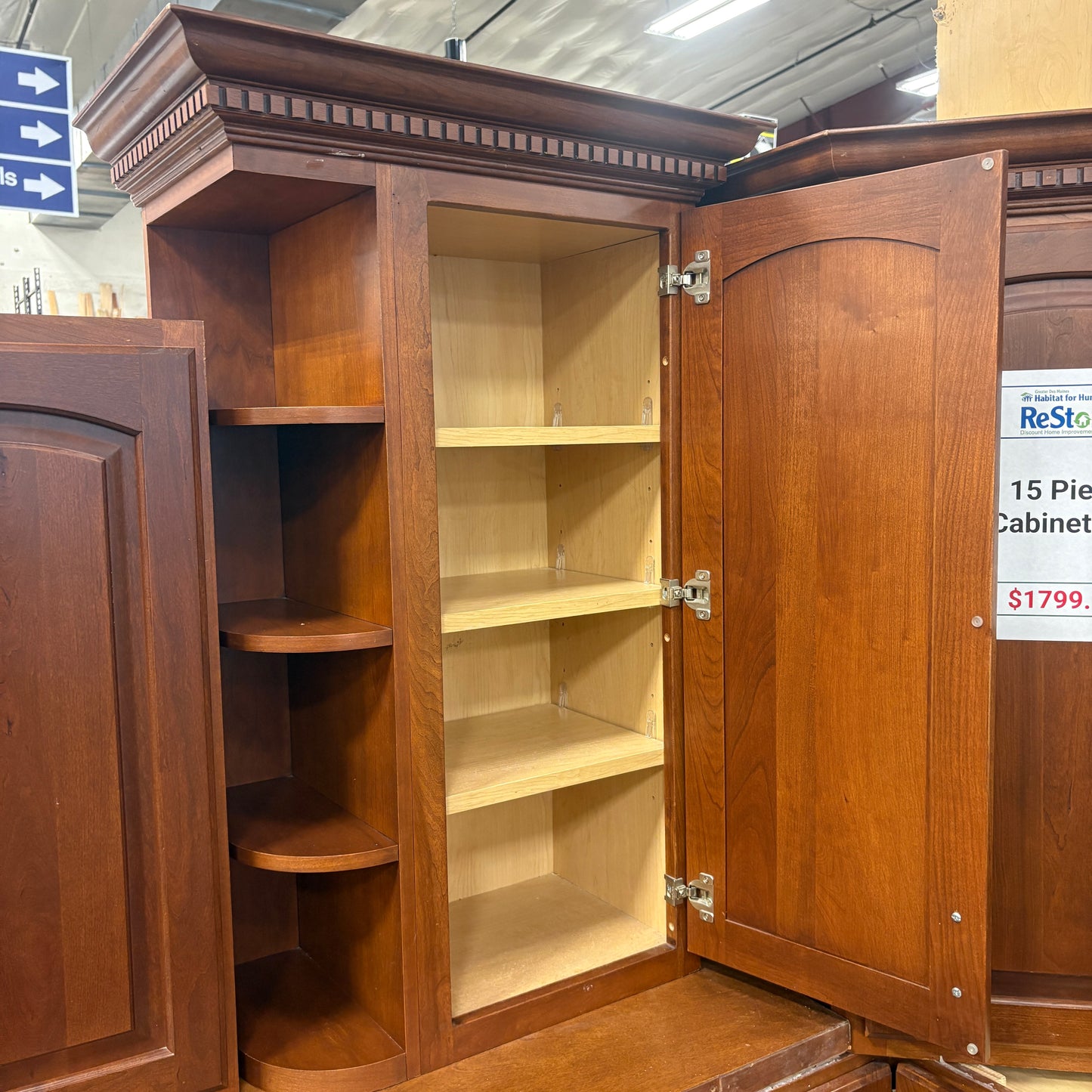 15-Piece Cherry Cabinet Set
