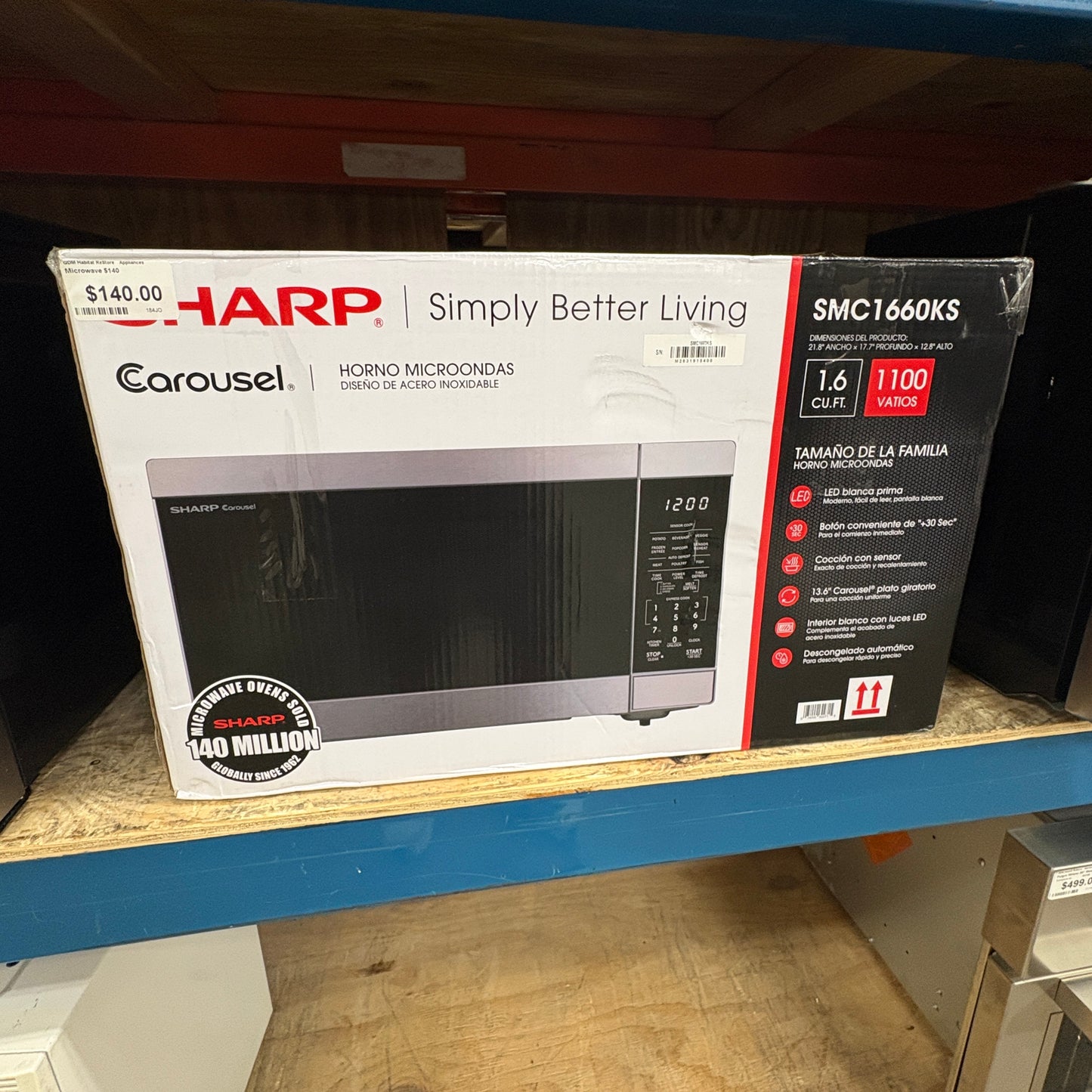 Sharp Stainless Microwave