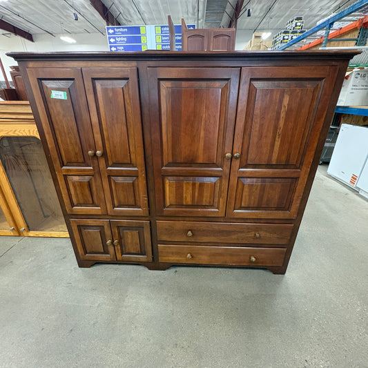 Wood Armoire w/ Drawers