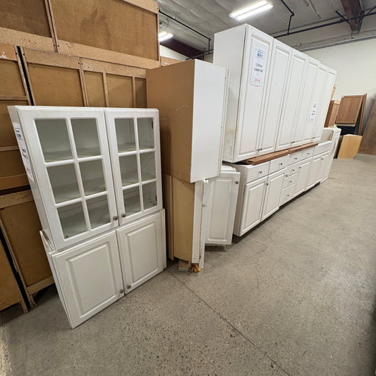 White 13-Pc Cabinet Set