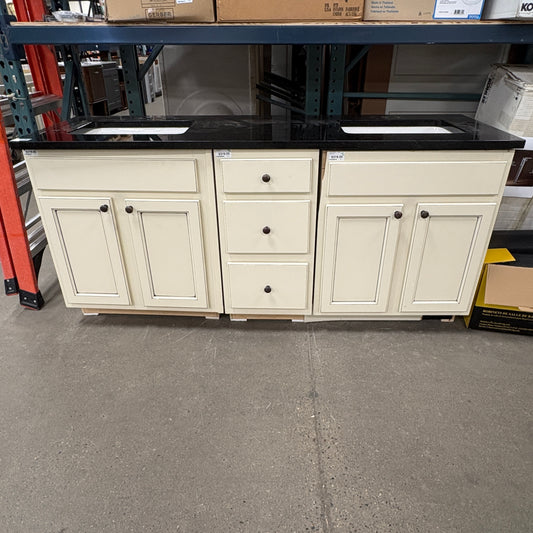 Double Sink Vanity w/ Granite