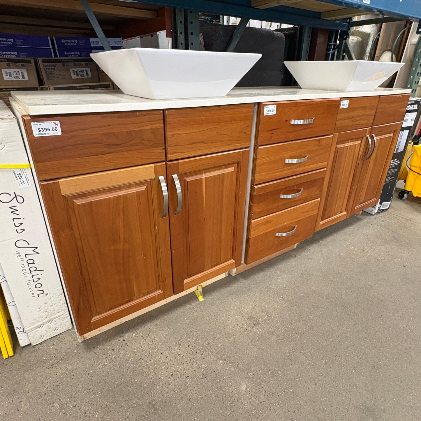 Double Vanity w/ Vessel Sinks