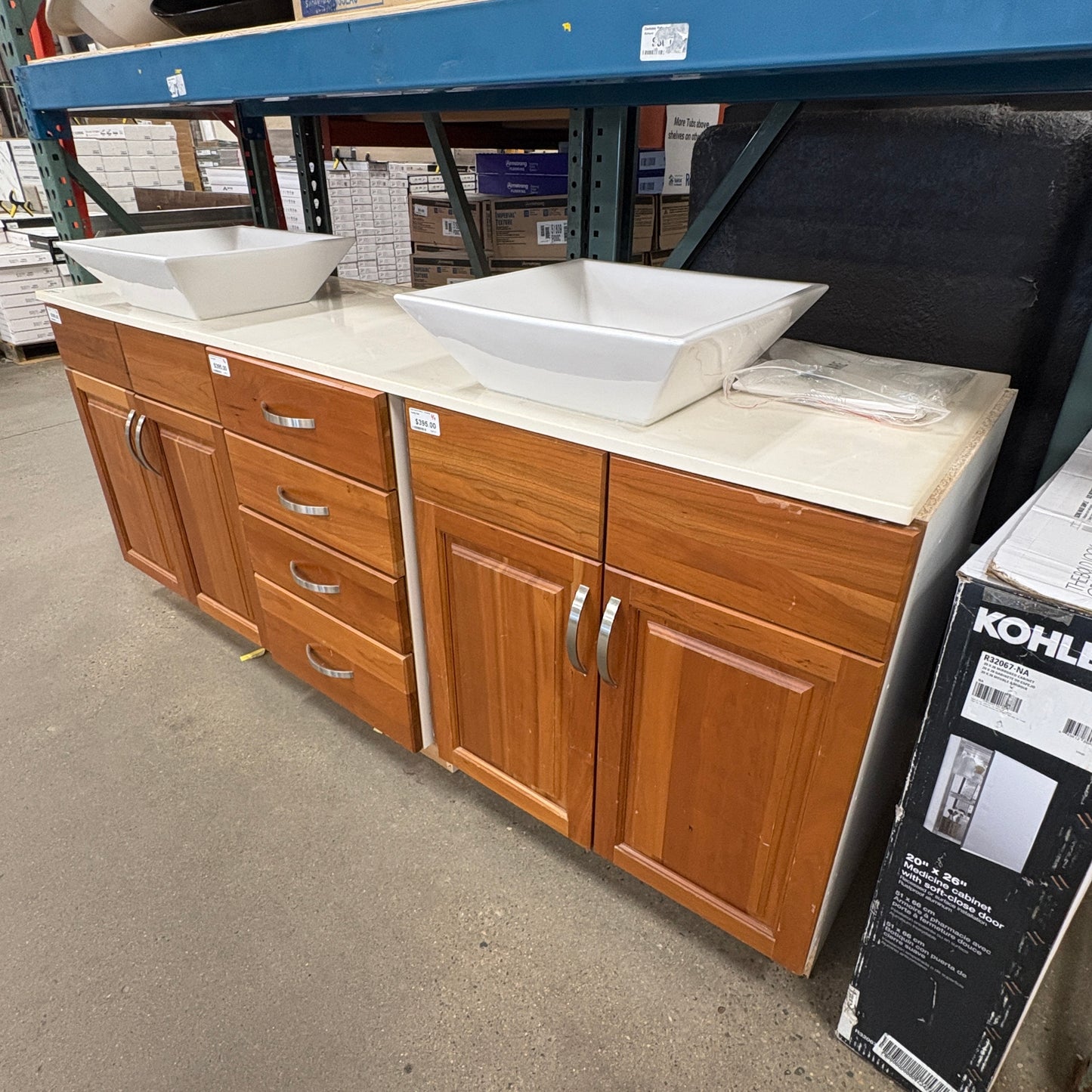 Double Vanity w/ Vessel Sinks