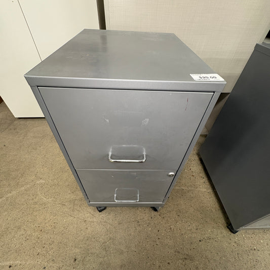 Gray 2-Drawer File Cabinet FALSE