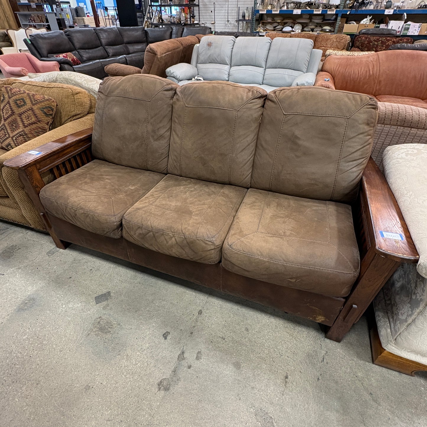 Mission Suede Sofa