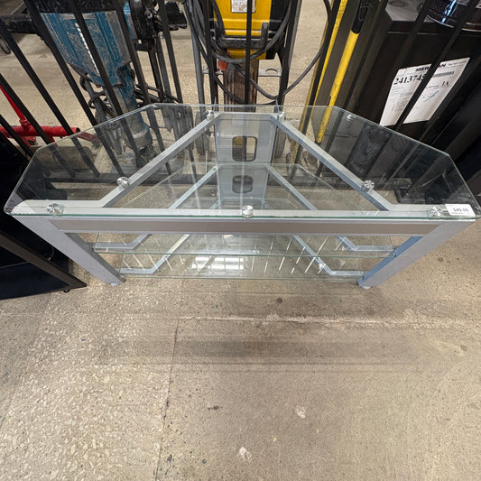 Glass Chrome TV Stand FALSE