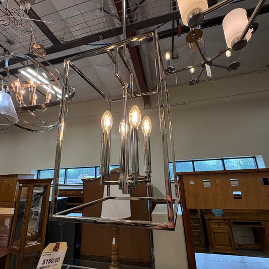 Chrome Cage Pendant Light FALSE