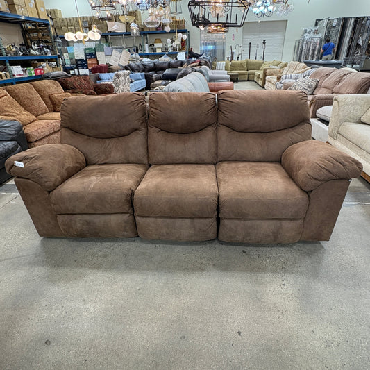 Brown Reclining Sofa FALSE