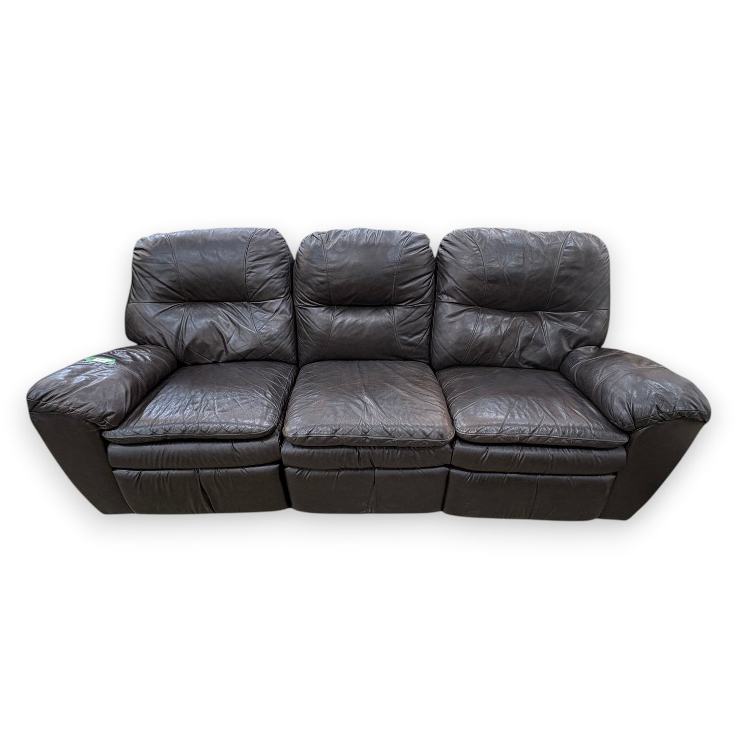 Espresso Leather Sofa FALSE