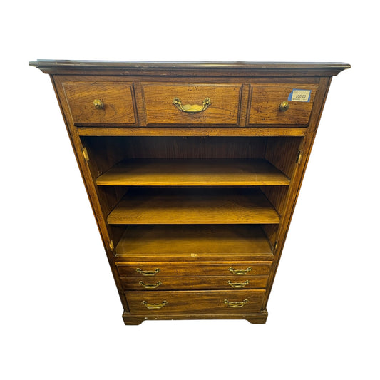 Distressed Oak Armoire FALSE