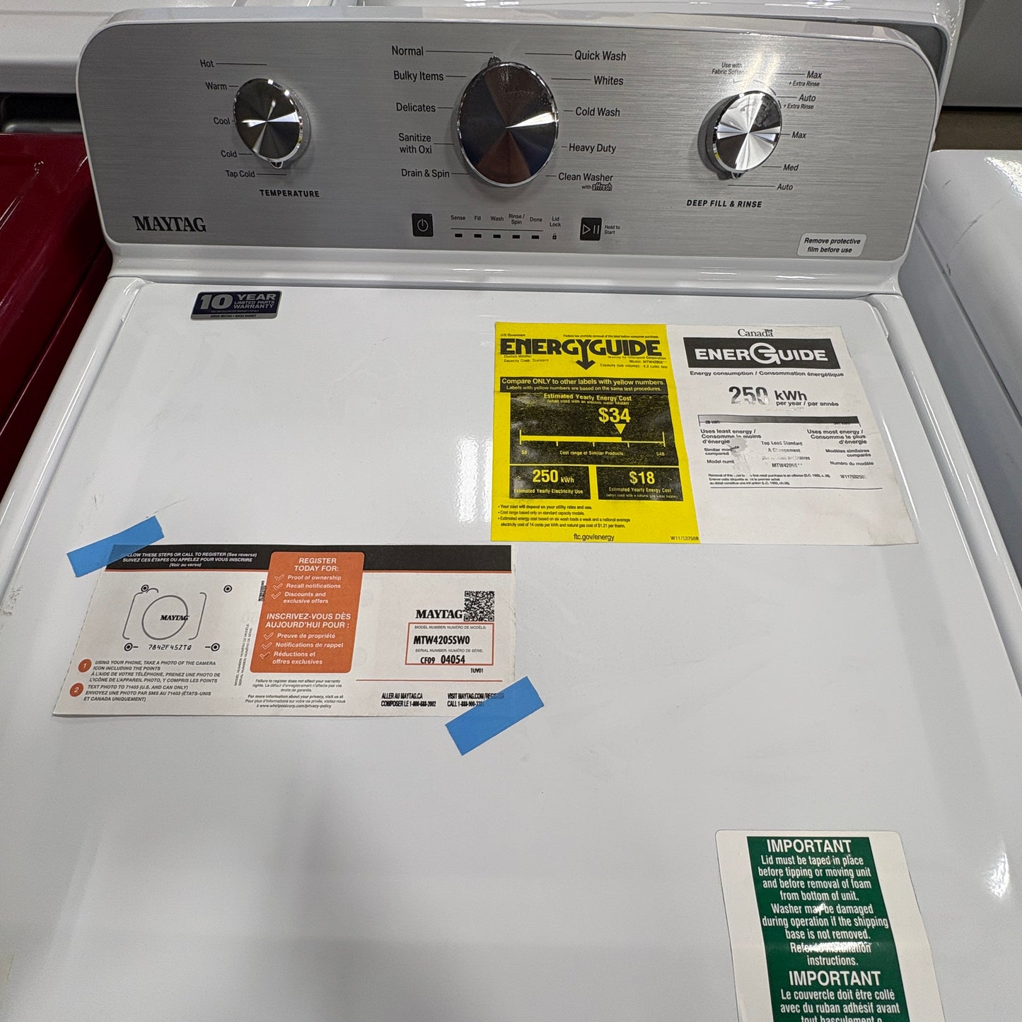 Maytag Top Load Washer