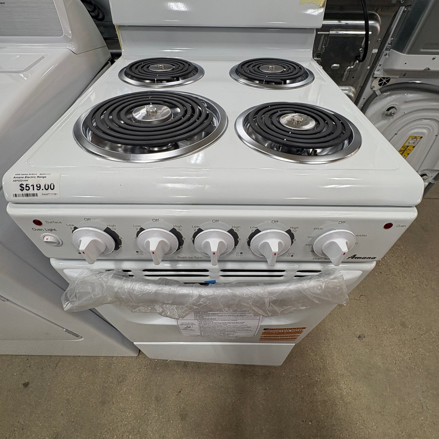 Amana Electric Range