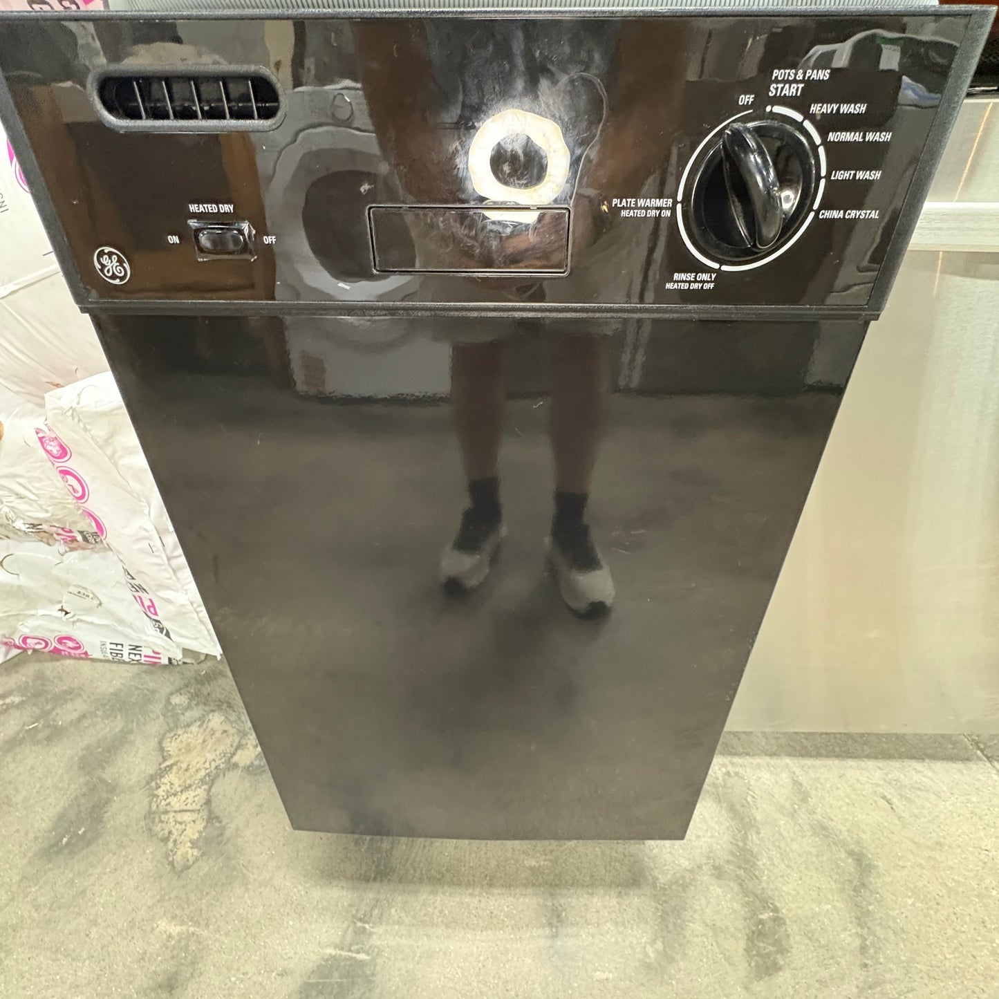 GE Black Compact Dishwasher