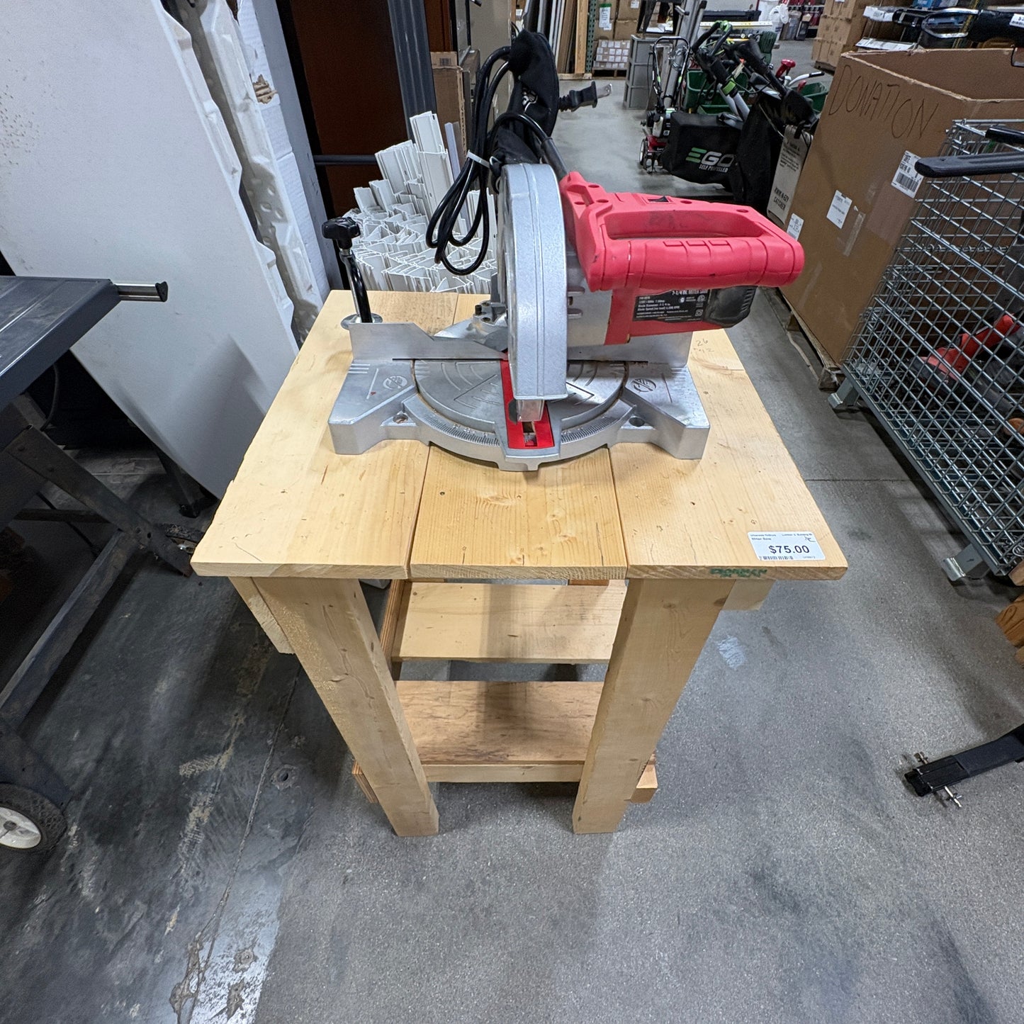 Red Compound Miter Saw