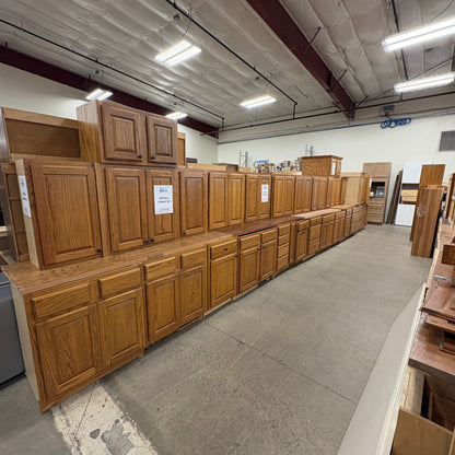28-pc Oak Kitchen Cabinet Set