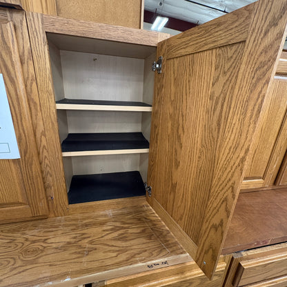 28-pc Oak Kitchen Cabinet Set