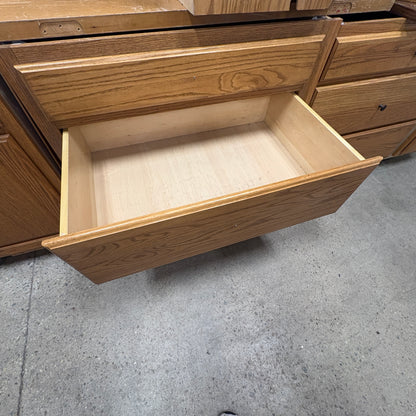 28-pc Oak Kitchen Cabinet Set