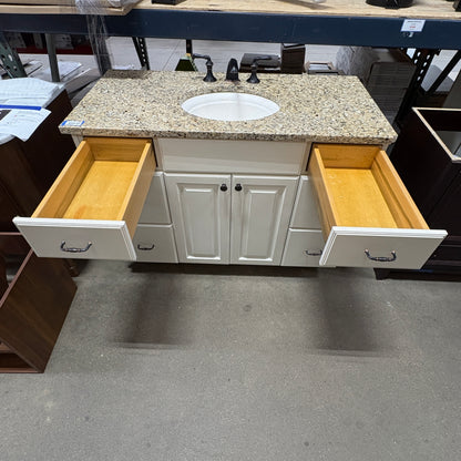 Cream Vanity w/ Granite Top