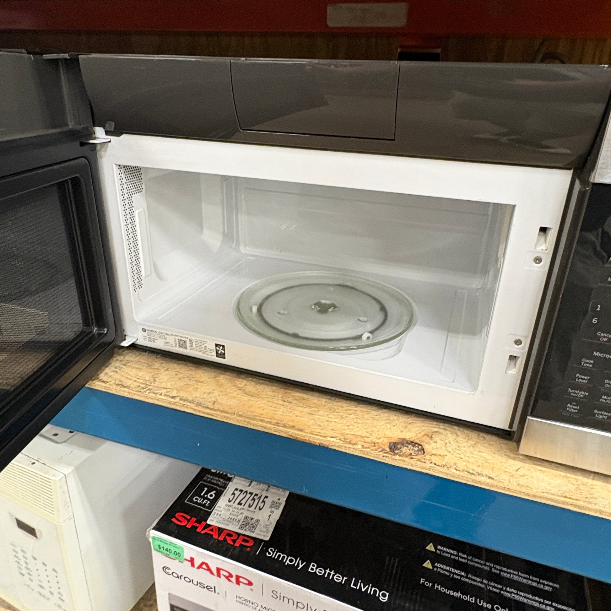 GE Stainless OTR Microwave FALSE