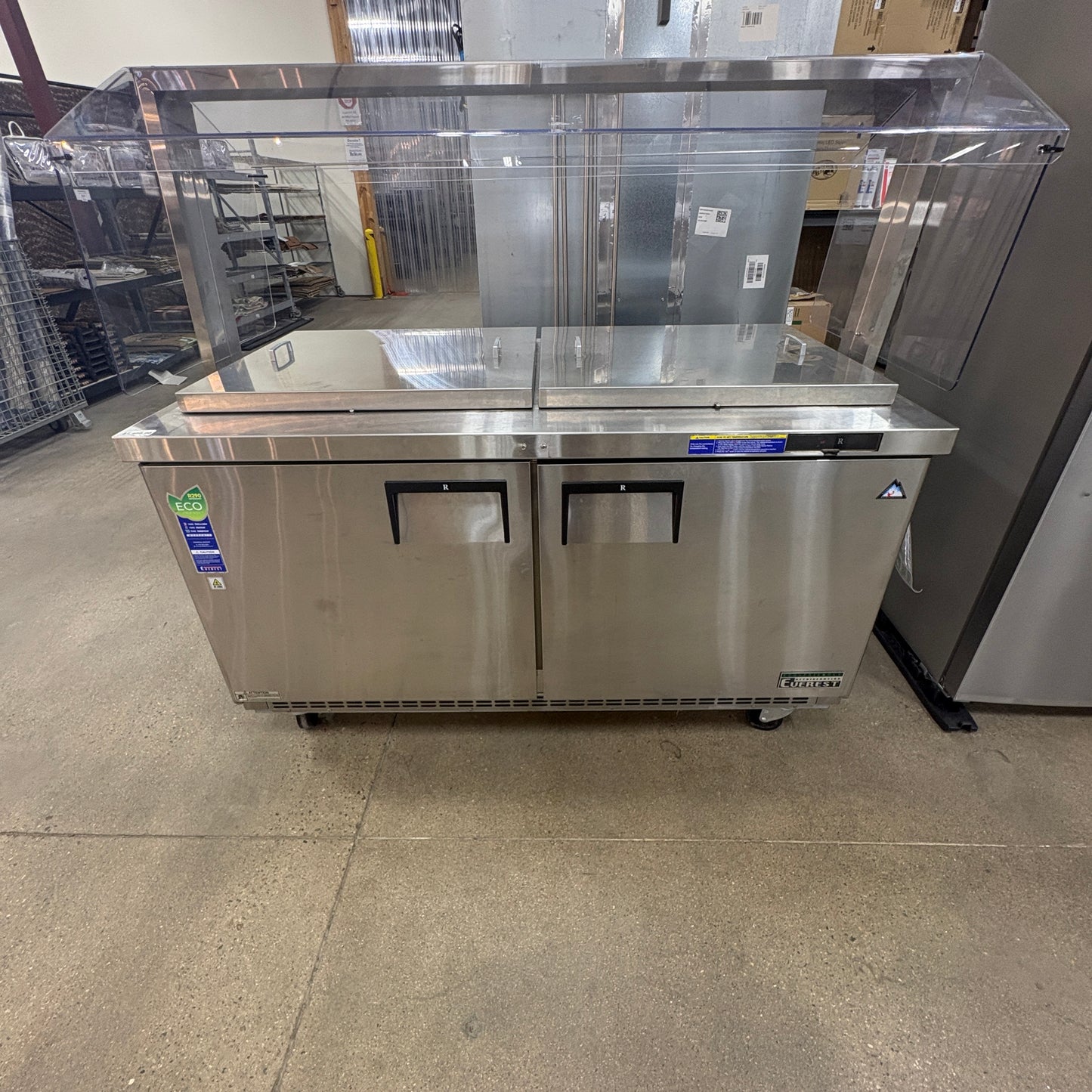 Everest Commercial Two Door Refrigerated Prep Table