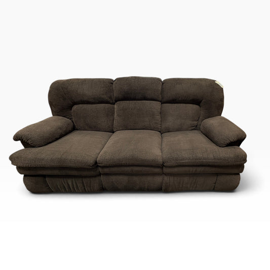 Plush Three Cushion Reclining Living Room Sofa TRUE