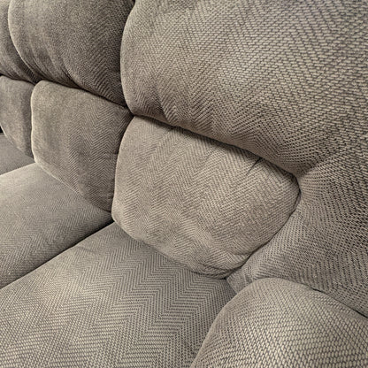 Plush Three Cushion Reclining Living Room Sofa