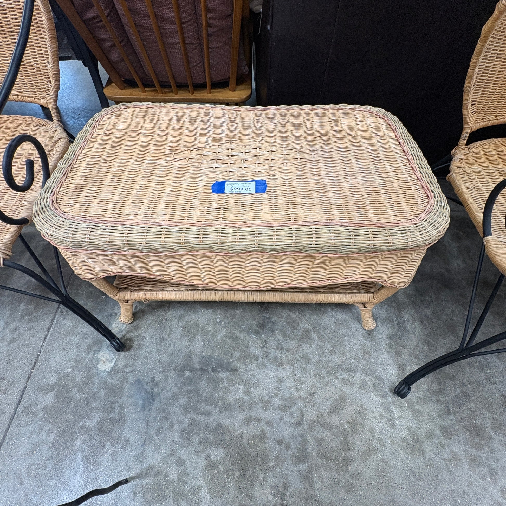 Wicker Patio Set 4-Piece