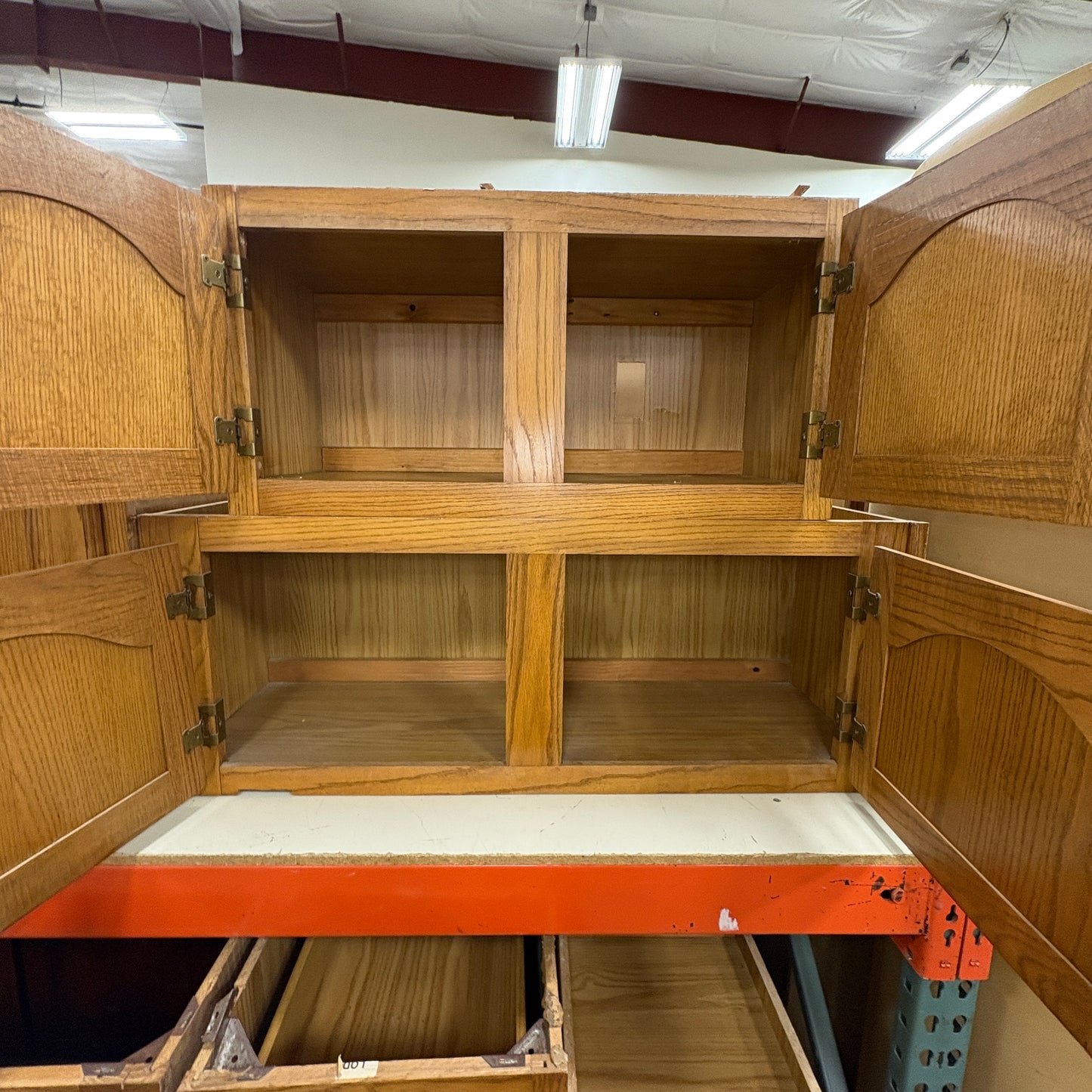 Oak 15-Piece Kitchen Cabinet Set FALSE