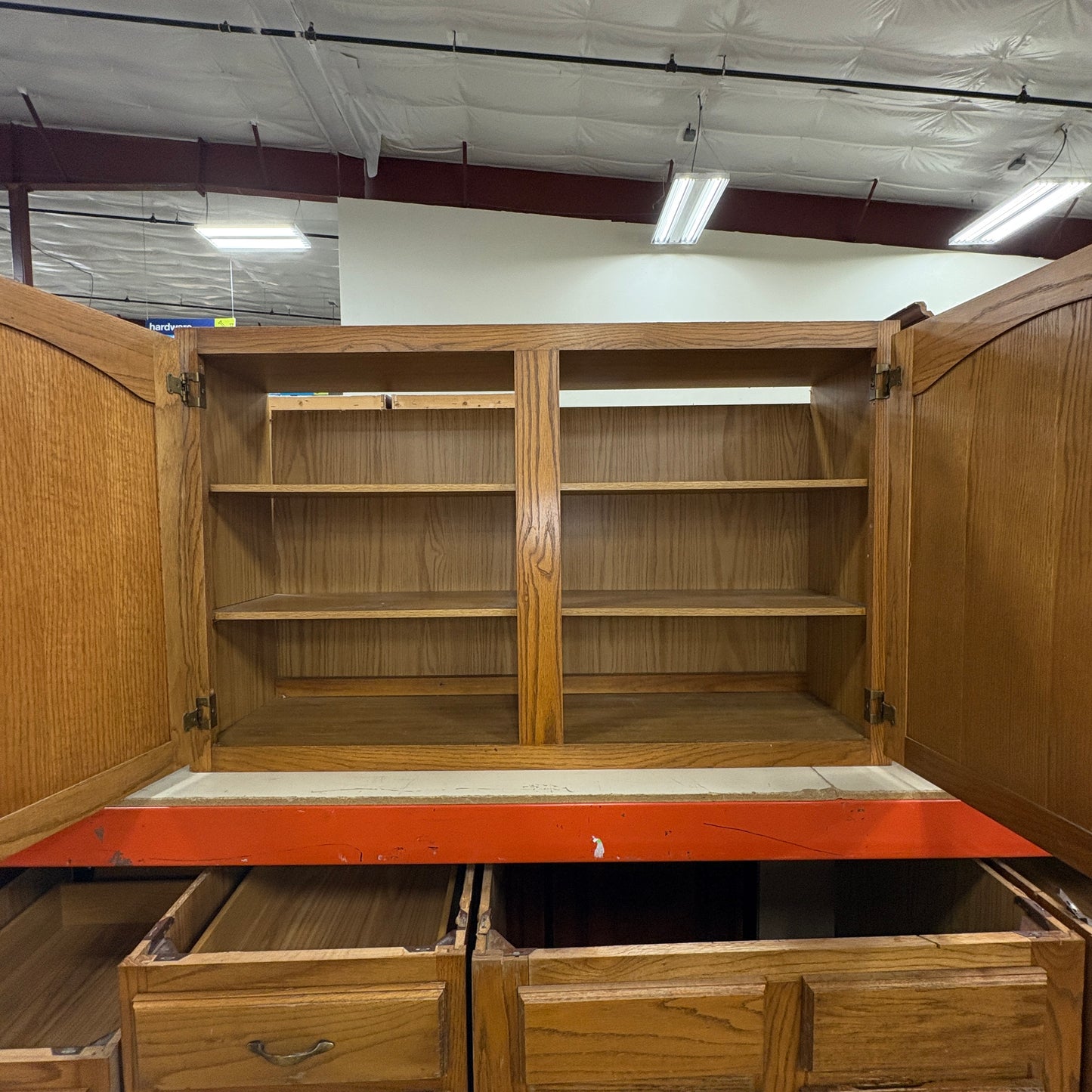 Oak 15-Piece Kitchen Cabinet Set FALSE
