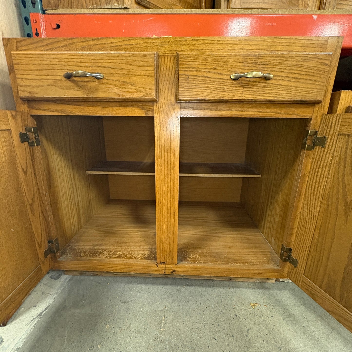 Oak 15-Piece Kitchen Cabinet Set FALSE