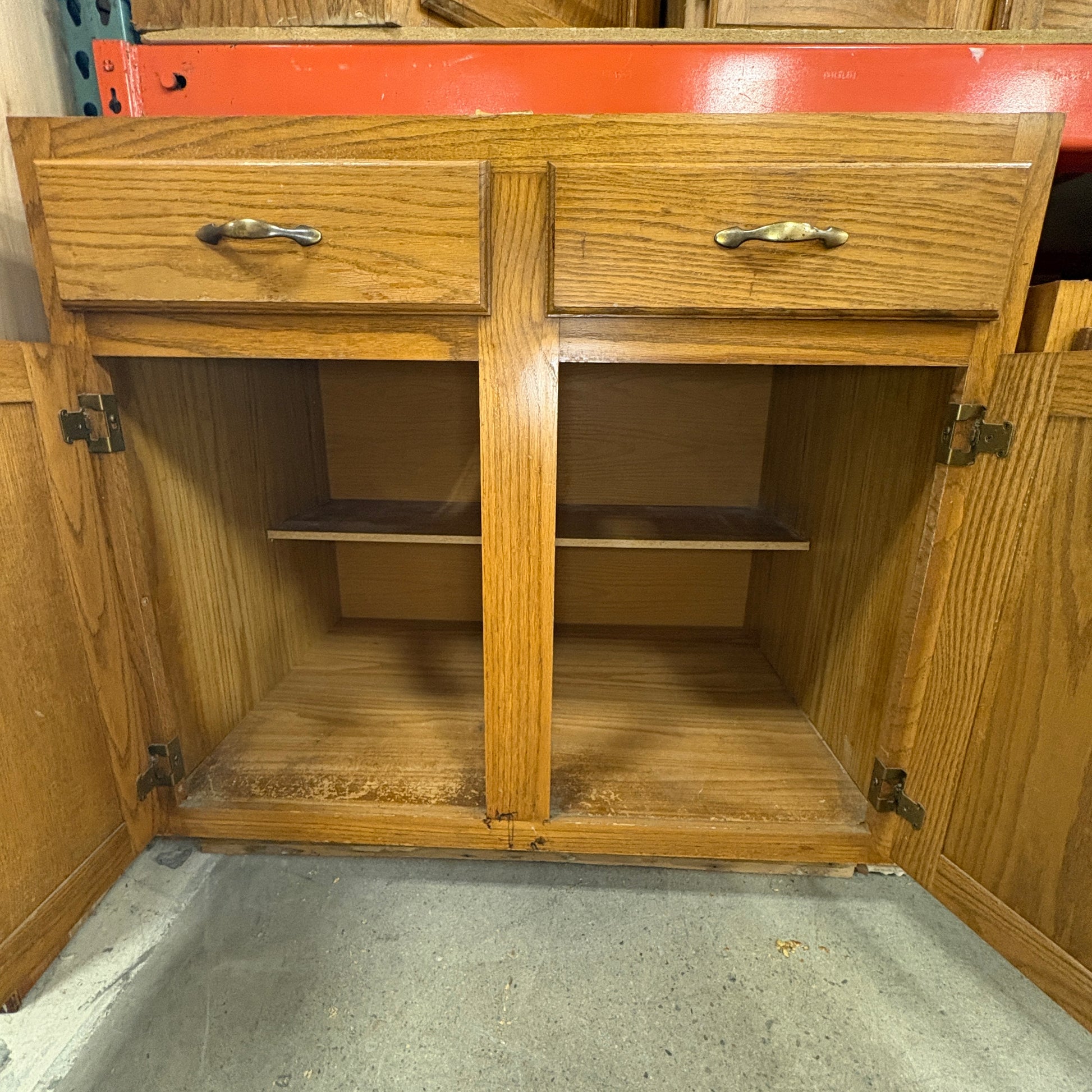 Oak 15-Piece Kitchen Cabinet Set FALSE