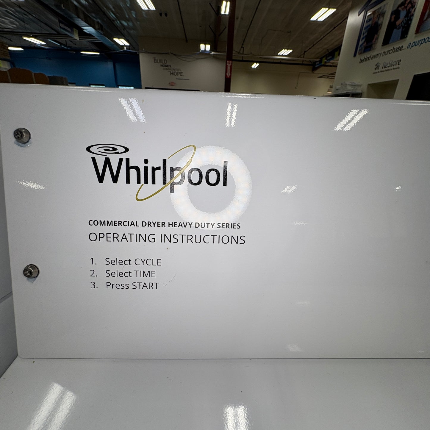 Whirlpool Commercial Gas Dryer FALSE