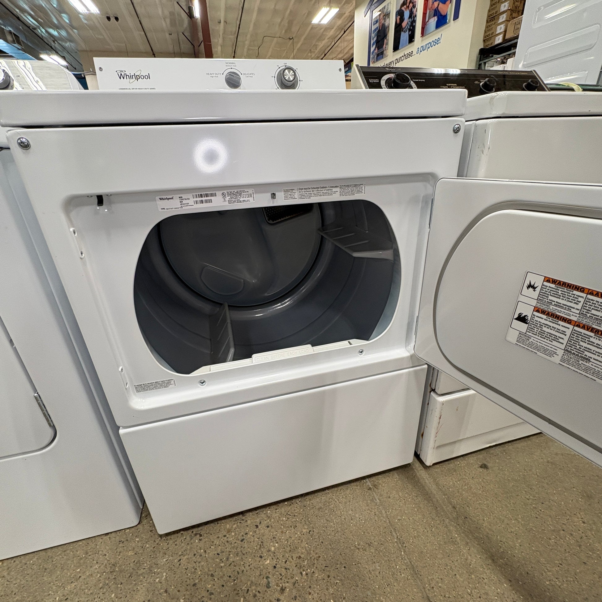 Whirlpool Commercial Gas Dryer FALSE
