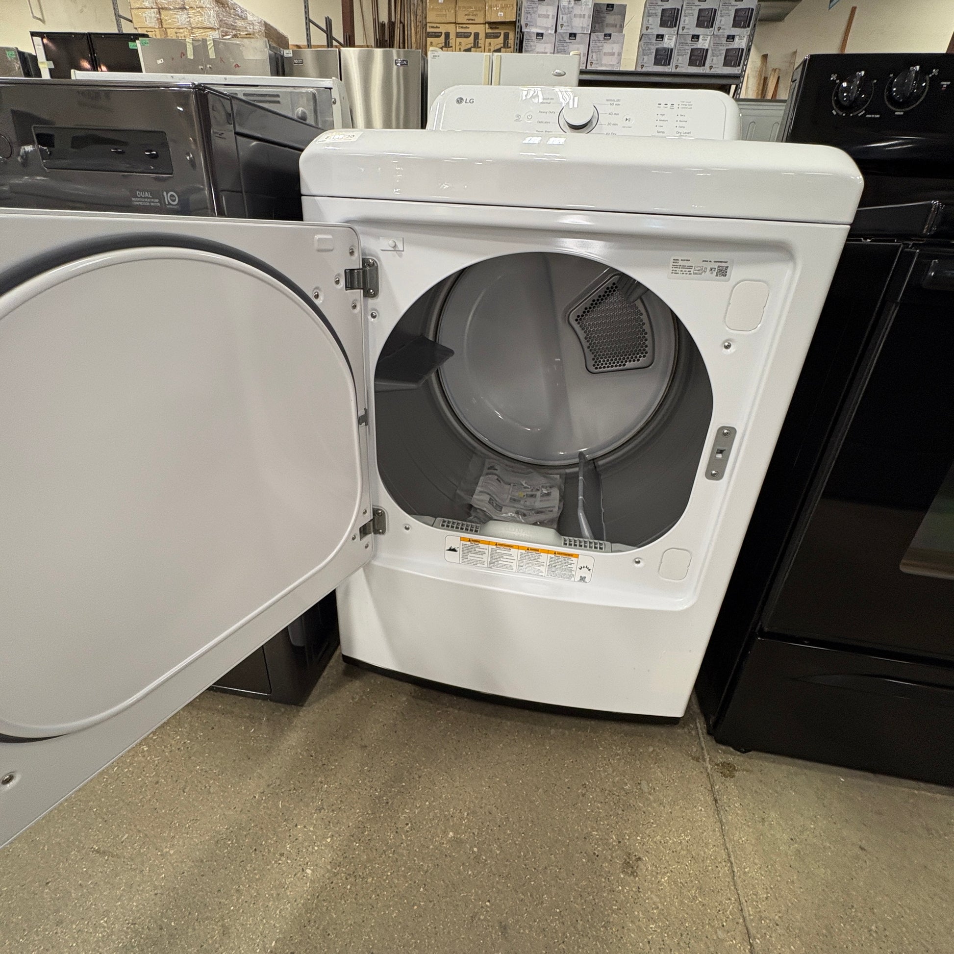 LG White Electric Dryer FALSE