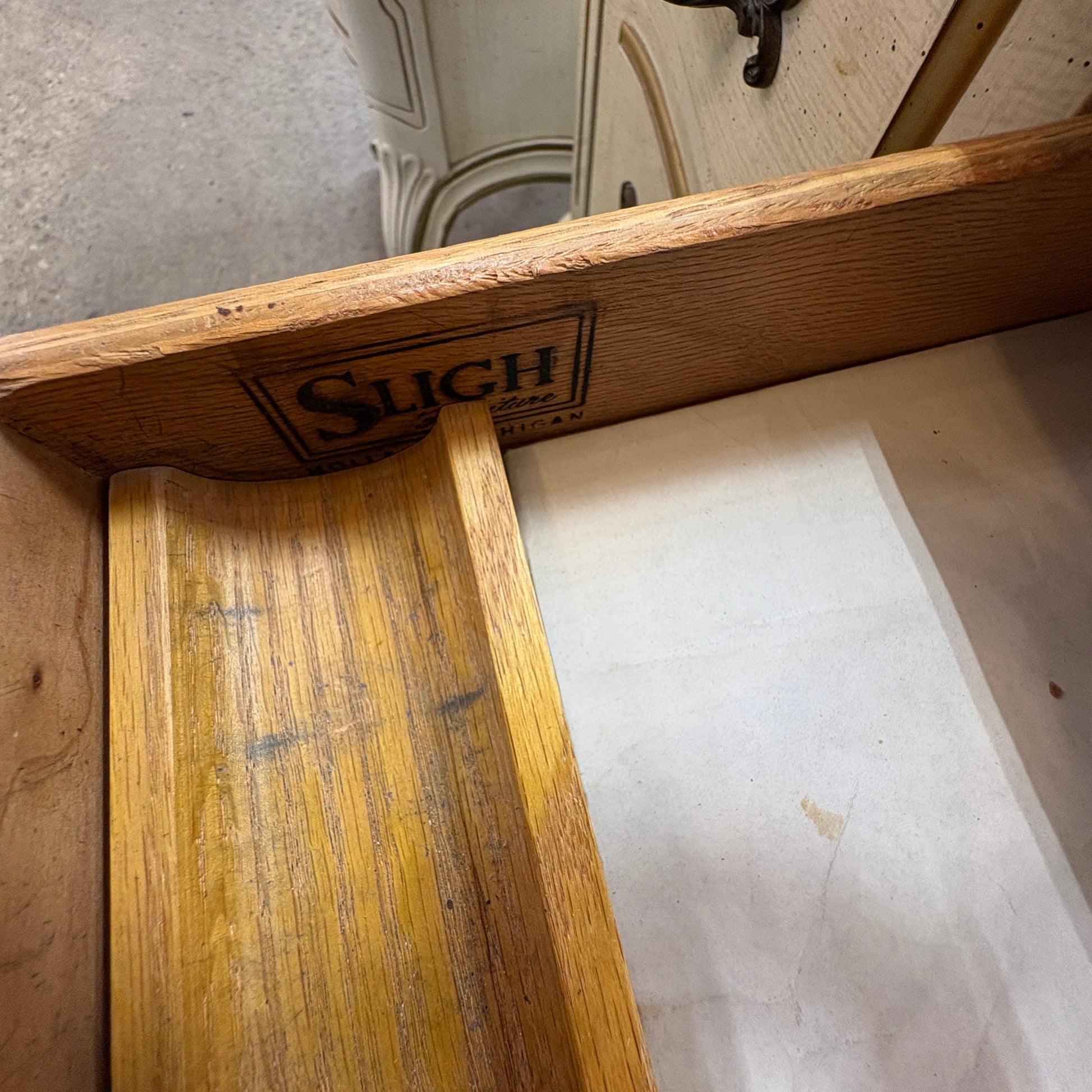 Sligh French Provincial Desk with Side Chair FALSE