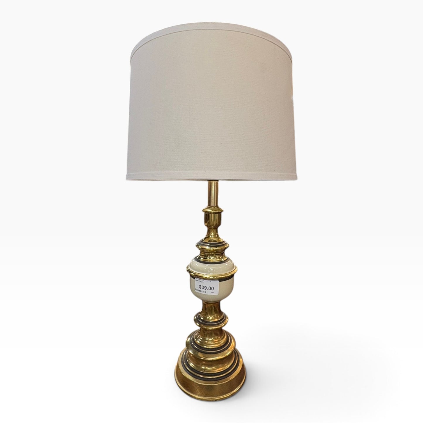 Brass and Ivory Table Lamp