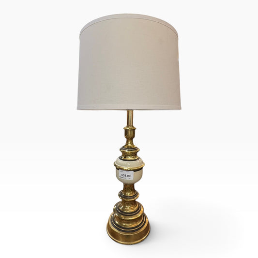 Brass and Ivory Table Lamp