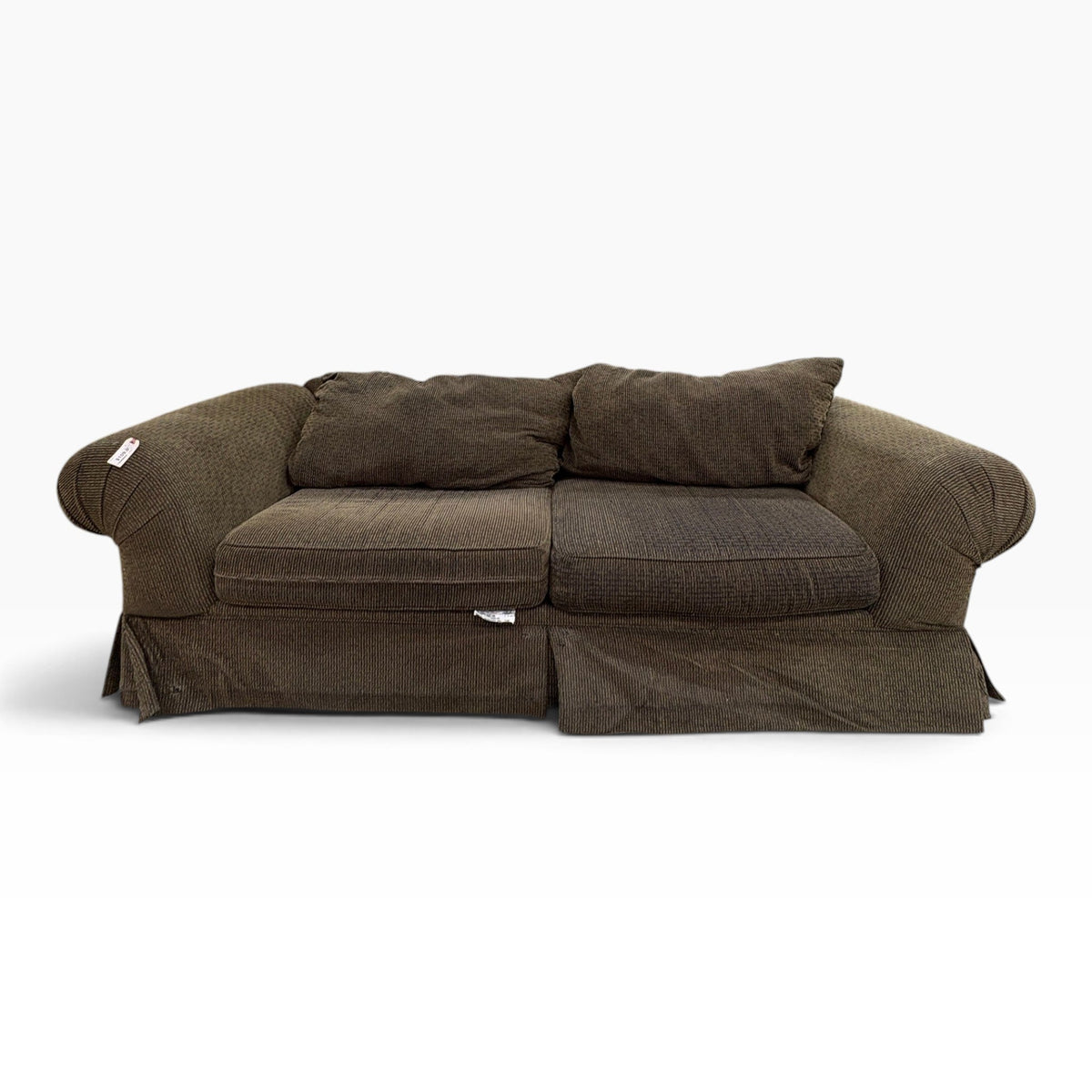 Brown Chenille Corduroy Sofa
