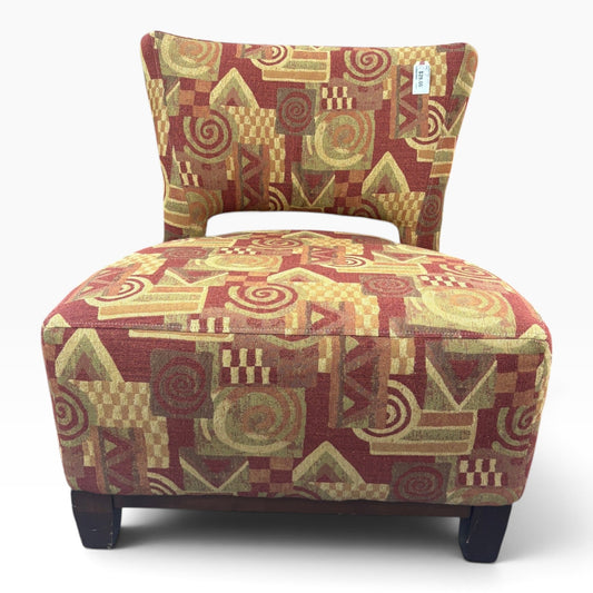GDM Habitat for Humanity ReStore Tapestry Armless Accent Chair