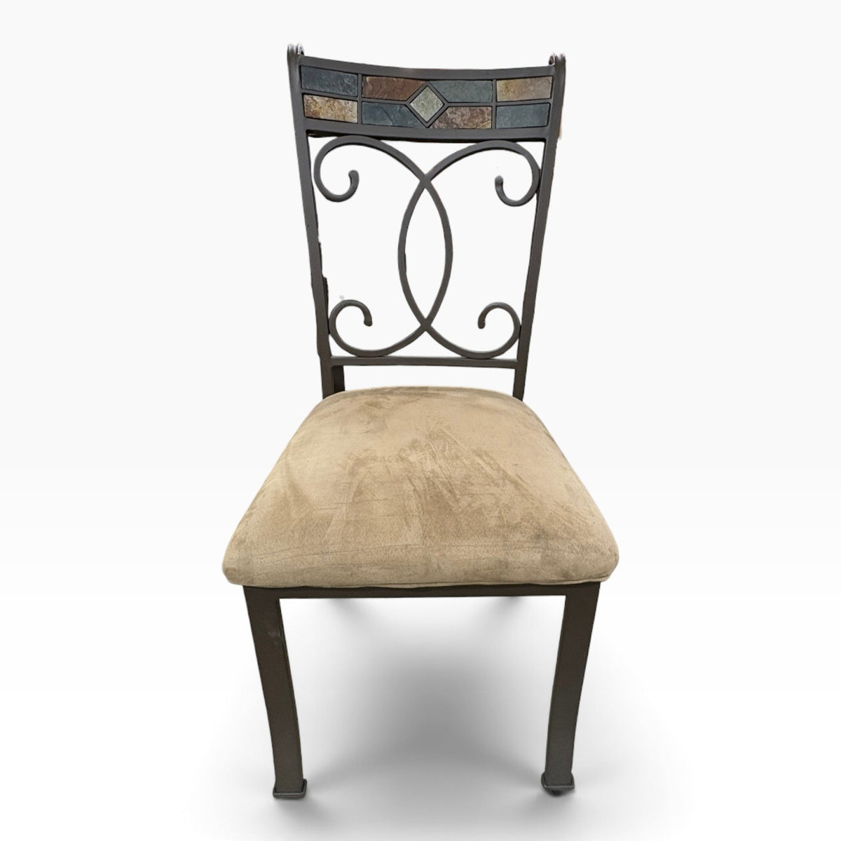 Slate Tile Metal Dining Chair