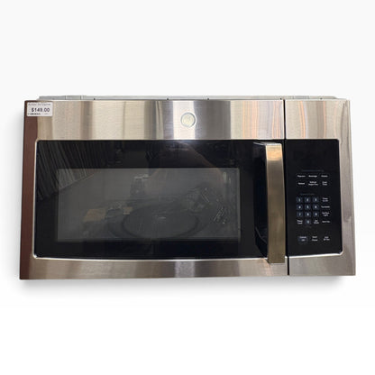 Stainless GE OTR Microwave FALSE location-set