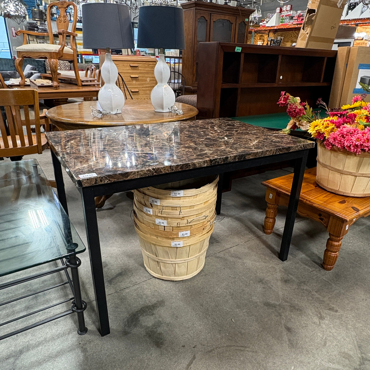 Faux Marble Counter Table