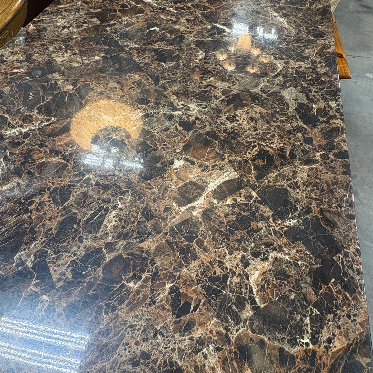 Faux Marble Counter Table