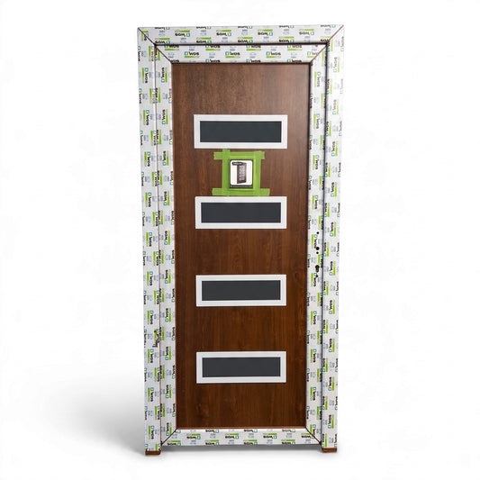 Modern 4-Lite Prehung Door location-set