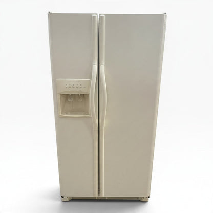 GDM Habitat for Humanity ReStore Frigidaire Gallery Side-by-Side Fridge, Bisque