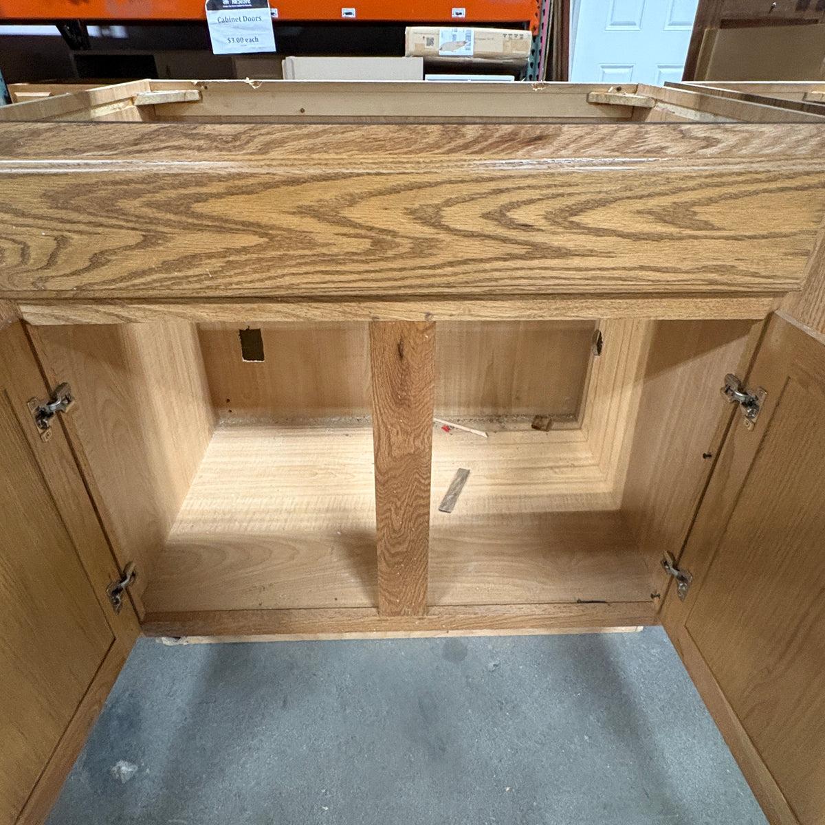 12 Pc Merillat Oak Cabinet Set