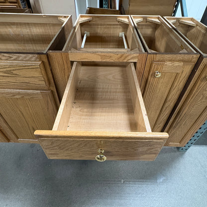 12 Pc Merillat Oak Cabinet Set